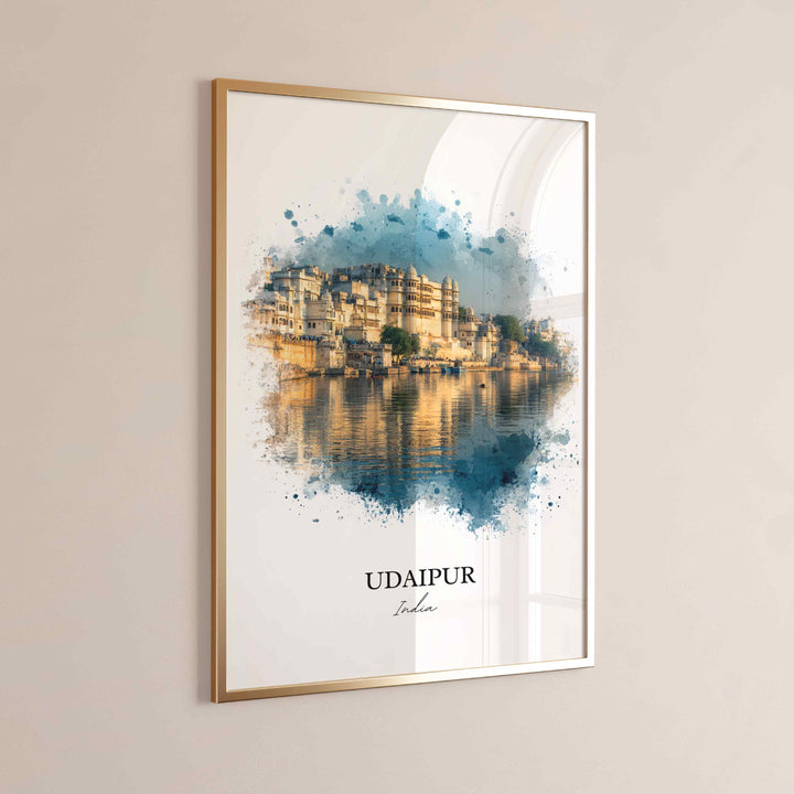 Udaipur, India – Watercolor Art Print