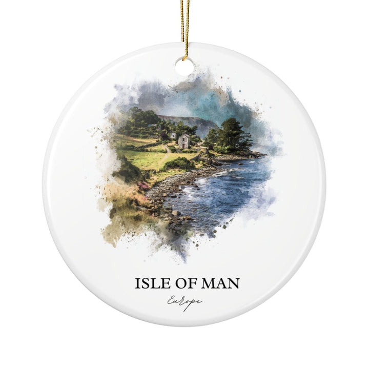 Isle of Man Ornament: Unique Isle of Man Souvenir, Isle of Man Xmas Decor, and Authentic Isle of Man Gift