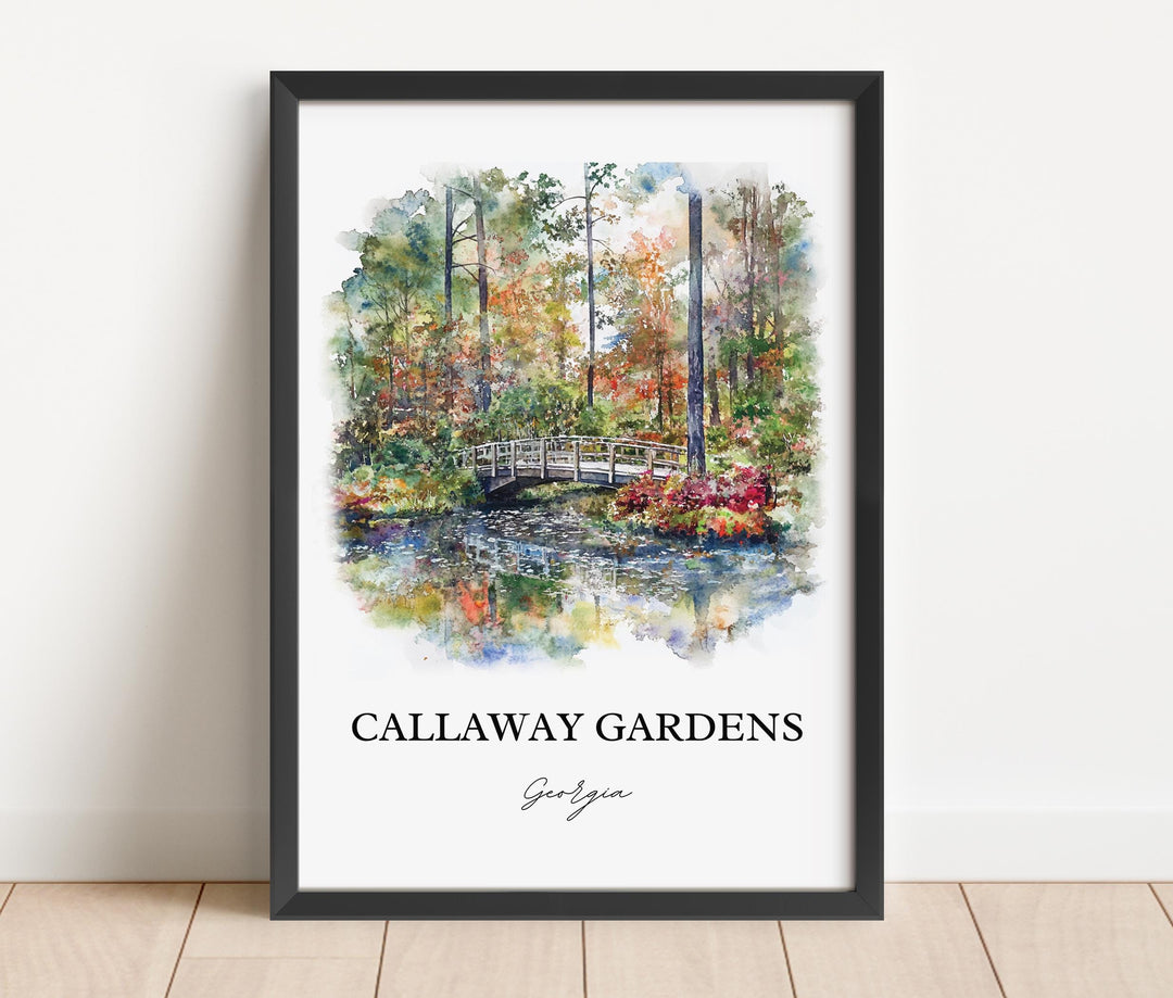 Callaway Gardens Wall Art, Pine Mountain GA Print, Georgia Artwork, Callaway Gardens Gift, Travel Print, Travel Poster, Housewarming Gift