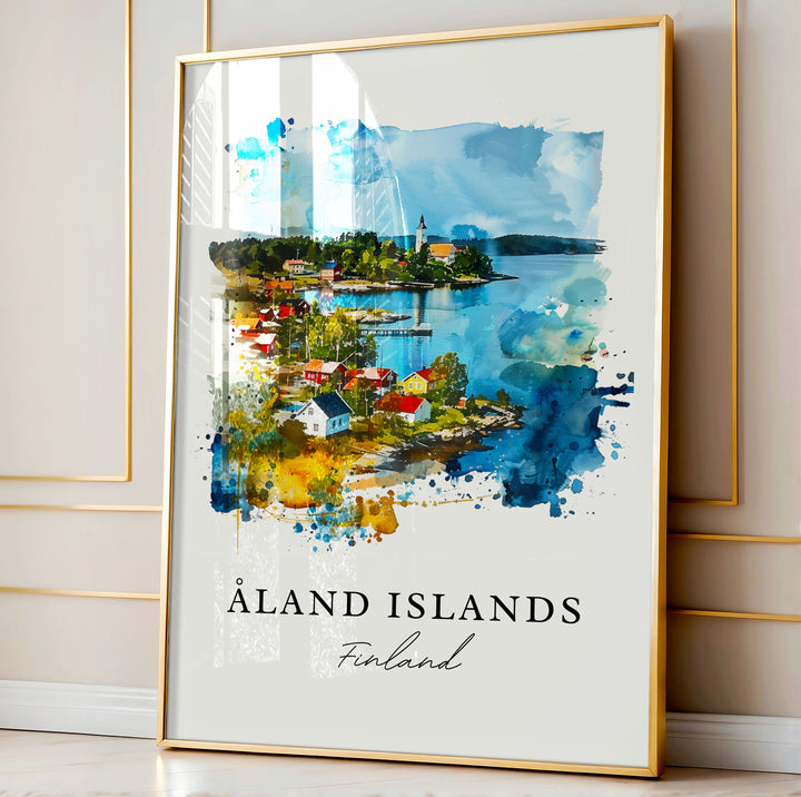 Aland Islands Wall Art - Finland Print