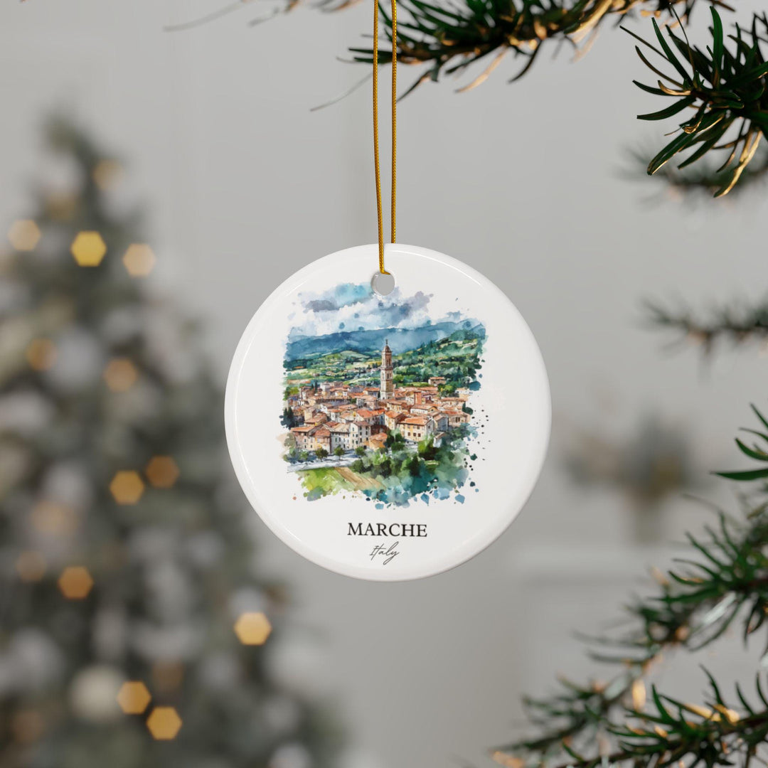 Marche Italy Ornament: Unique Marche Souvenir, Marche Xmas Decor, and Authentic Marche Italy Gift