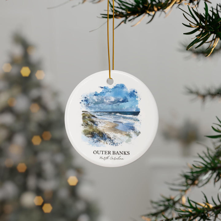Outer Banks Ornament: Unique OBX Souvenir, Outer Banks Xmas Decor, and Authentic Outer Banks NC Gift