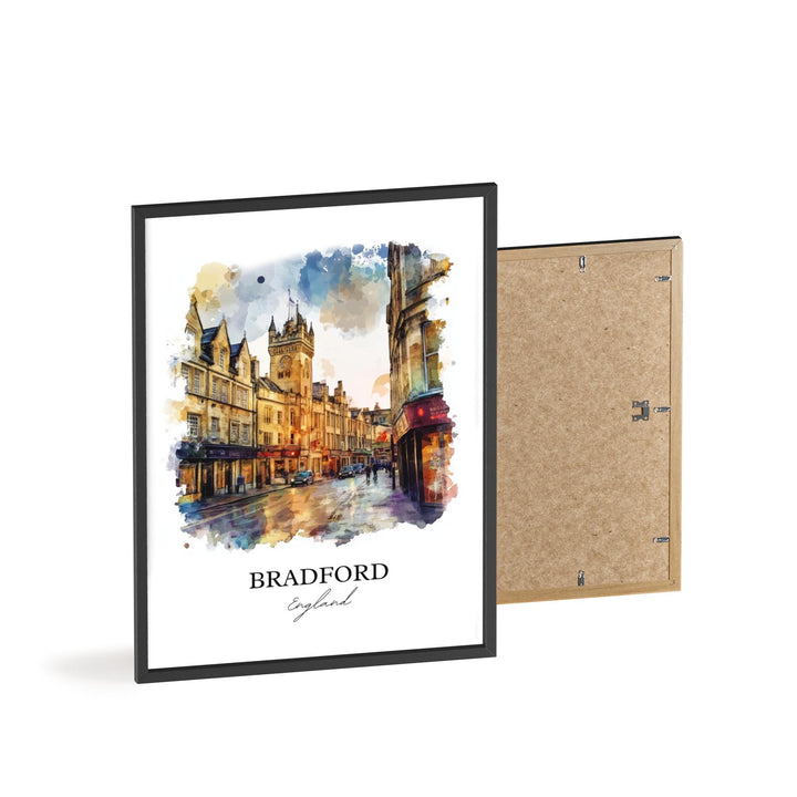 Bradford, England – Watercolor Art Print