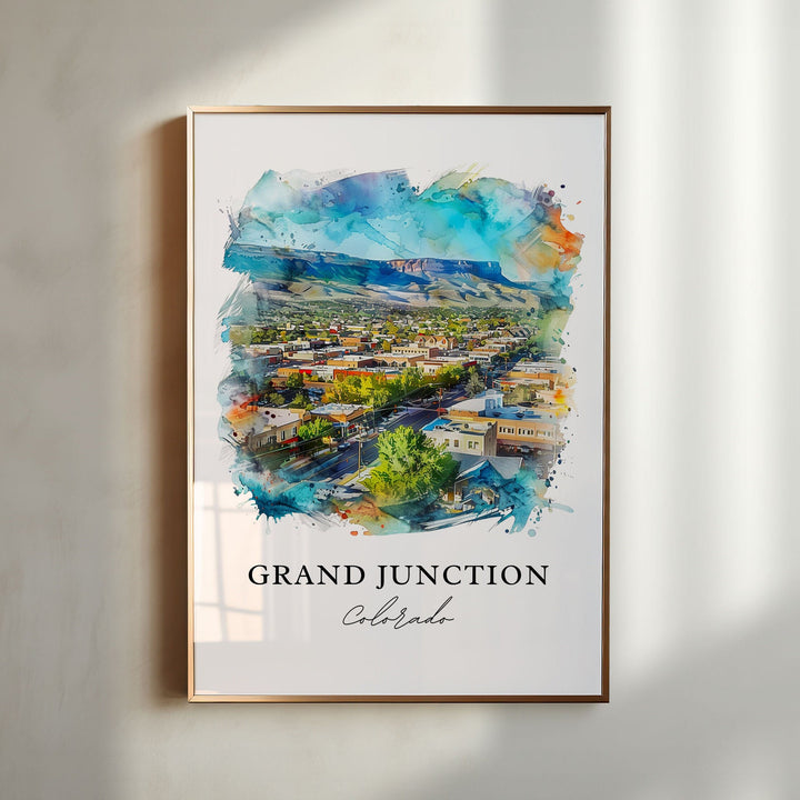 Grand Junction Art, Grand Junction Print, Grand Junction Watercolor, Grand Junction CO Gift,