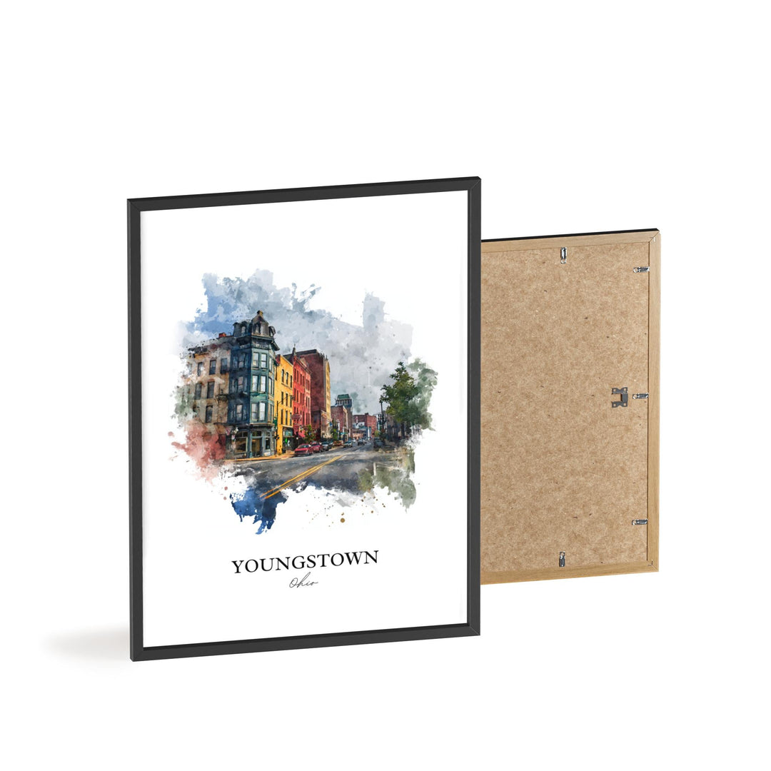 Youngstown, Ohio – Watercolor Art Print