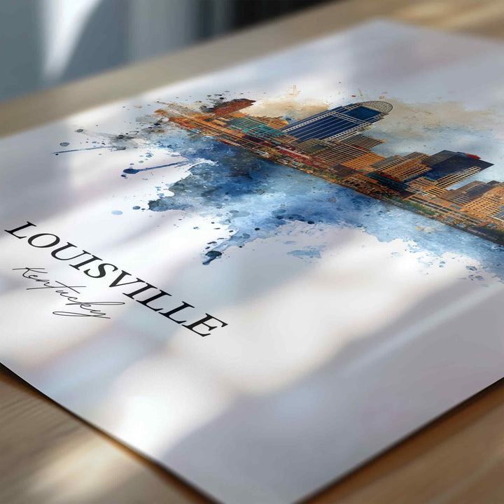 Louisville, Kentucky – Watercolor Art Print