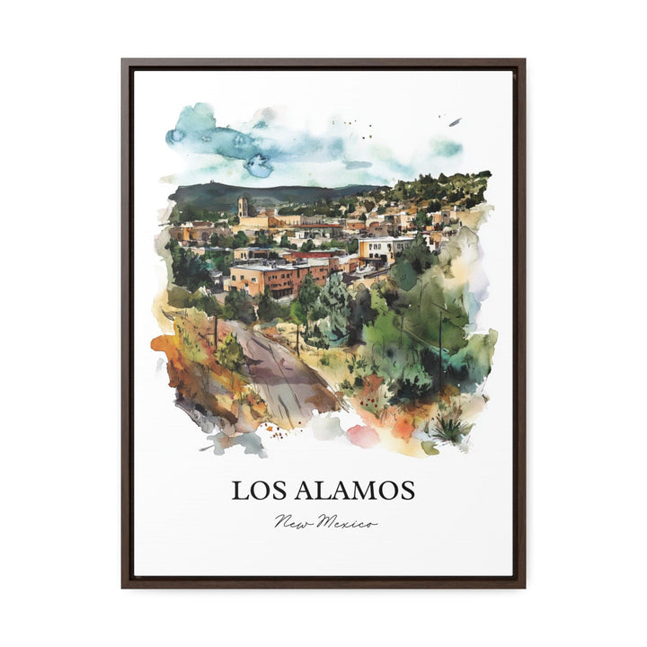 Los Alamos NM Wall Art, New Mexico Print, New Mexico Watercolor Art, Los Alamos NM Gift, Travel Print, Travel Poster, Housewarming Gift