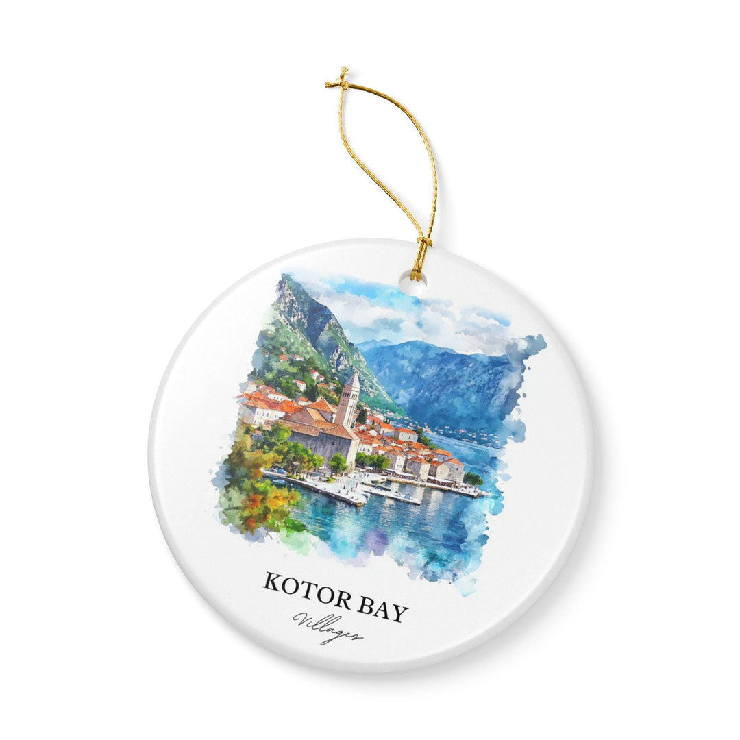 Kotor Ornament: Unique Kotor Bay Souvenir, Montenegro Xmas Decor, and Authentic Montenegro Gift
