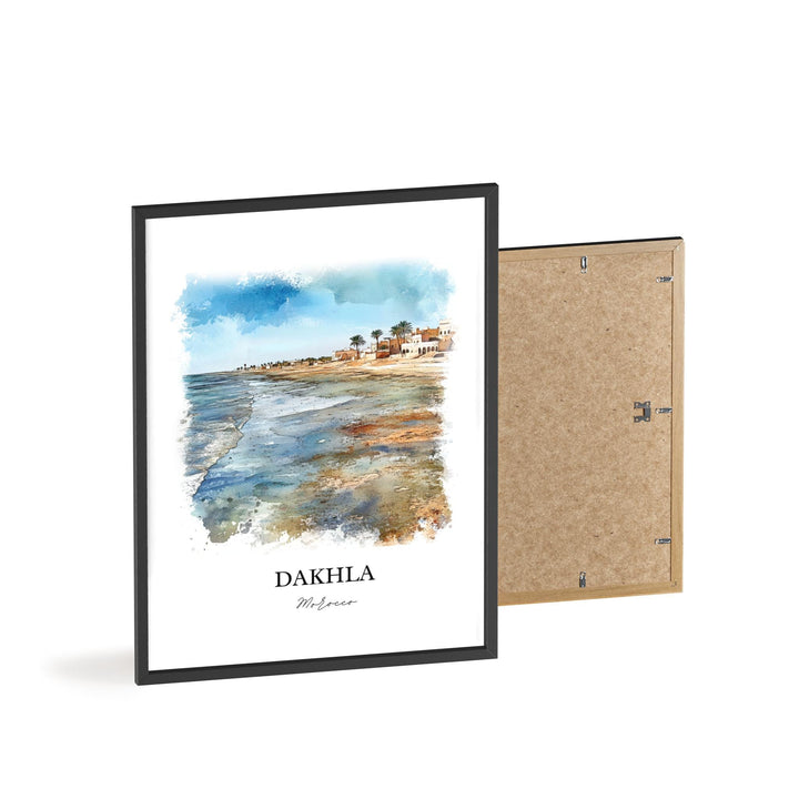 Dakhla, Morocco – Watercolor Art Print