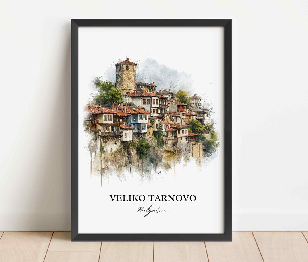 Veliko Tarnovo, Bulgaria – Watercolor Art Print