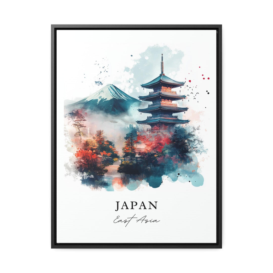 Japan Wall Art, Japan Country Print, Japan Watercolor Art, Japan Scenery Gift,