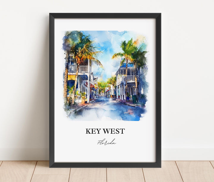 Key West, USA – Watercolor Art Print