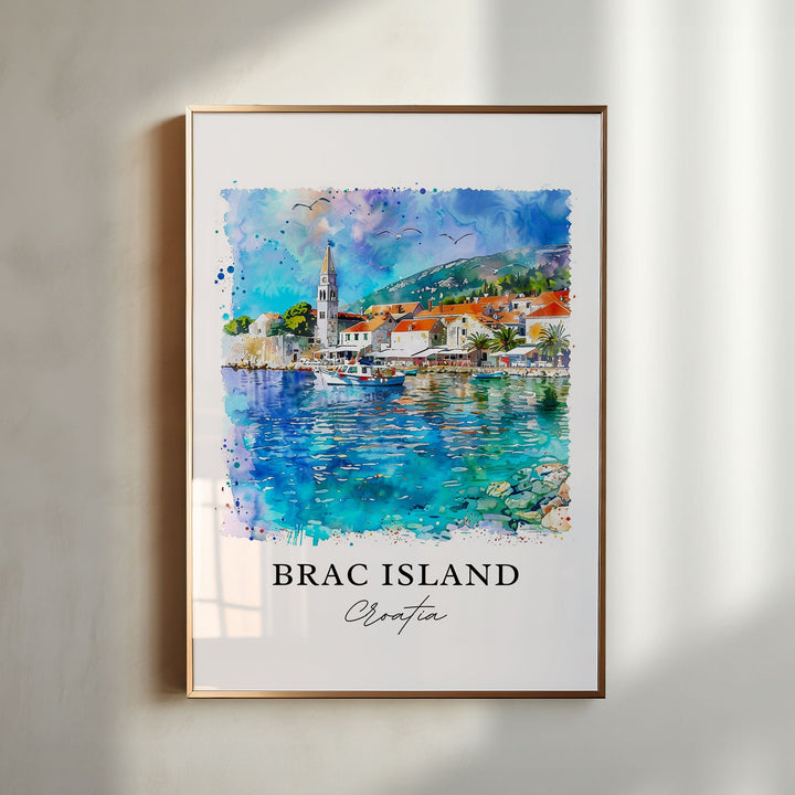 Brac Island Wall Art - Bol Croatia Print