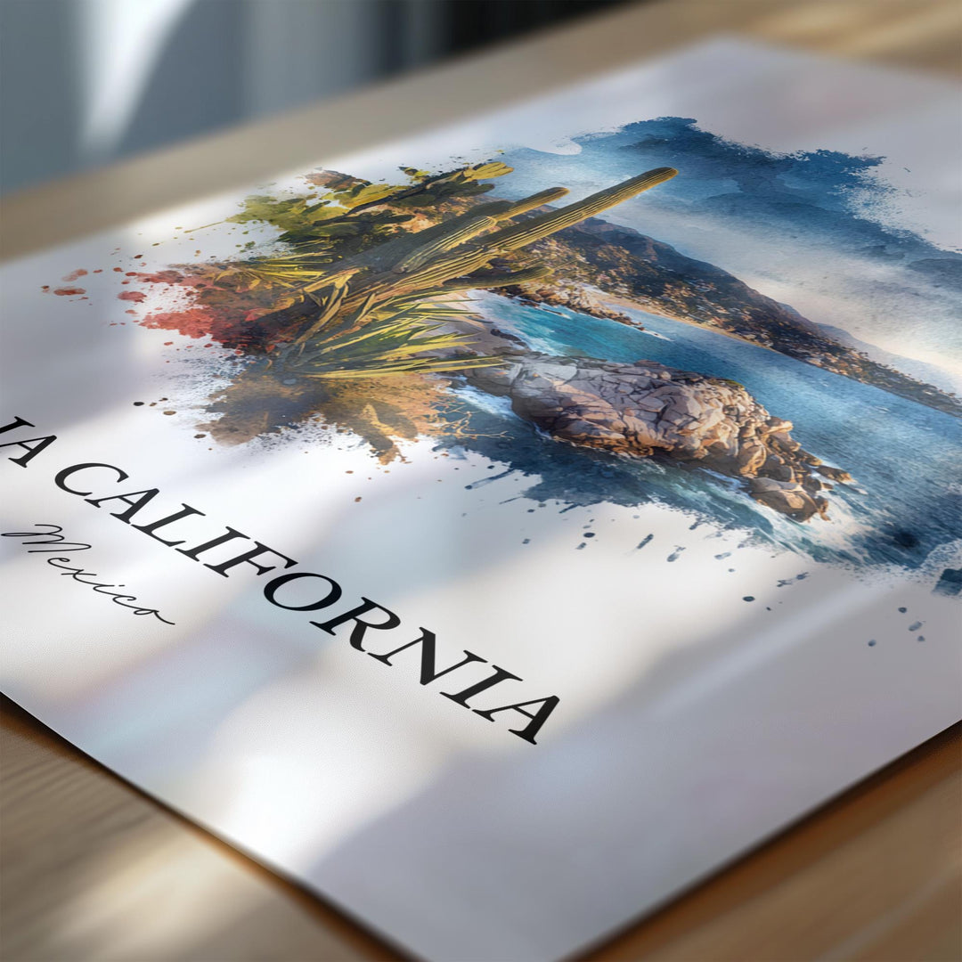 Baja California, Mexico – Watercolor Art Print