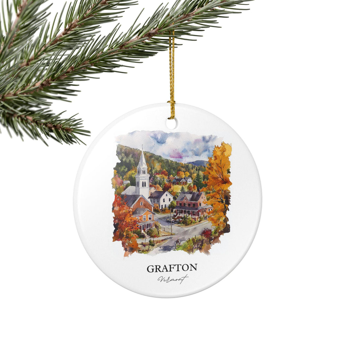 Grafton Vermont Ornament: Unique Grafton Souvenir, Grafton VT Xmas Decor, and Authentic Grafton Vermont Gift