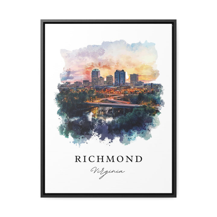 Richmond VA Wall Art, Richmond Print, Richmond Watercolor Art, Richmond Virginia Gift,