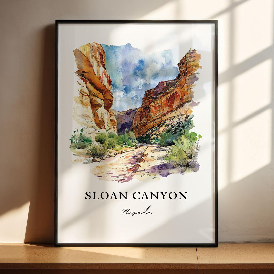 Sloan Canyon Wall Art - Nevada Print