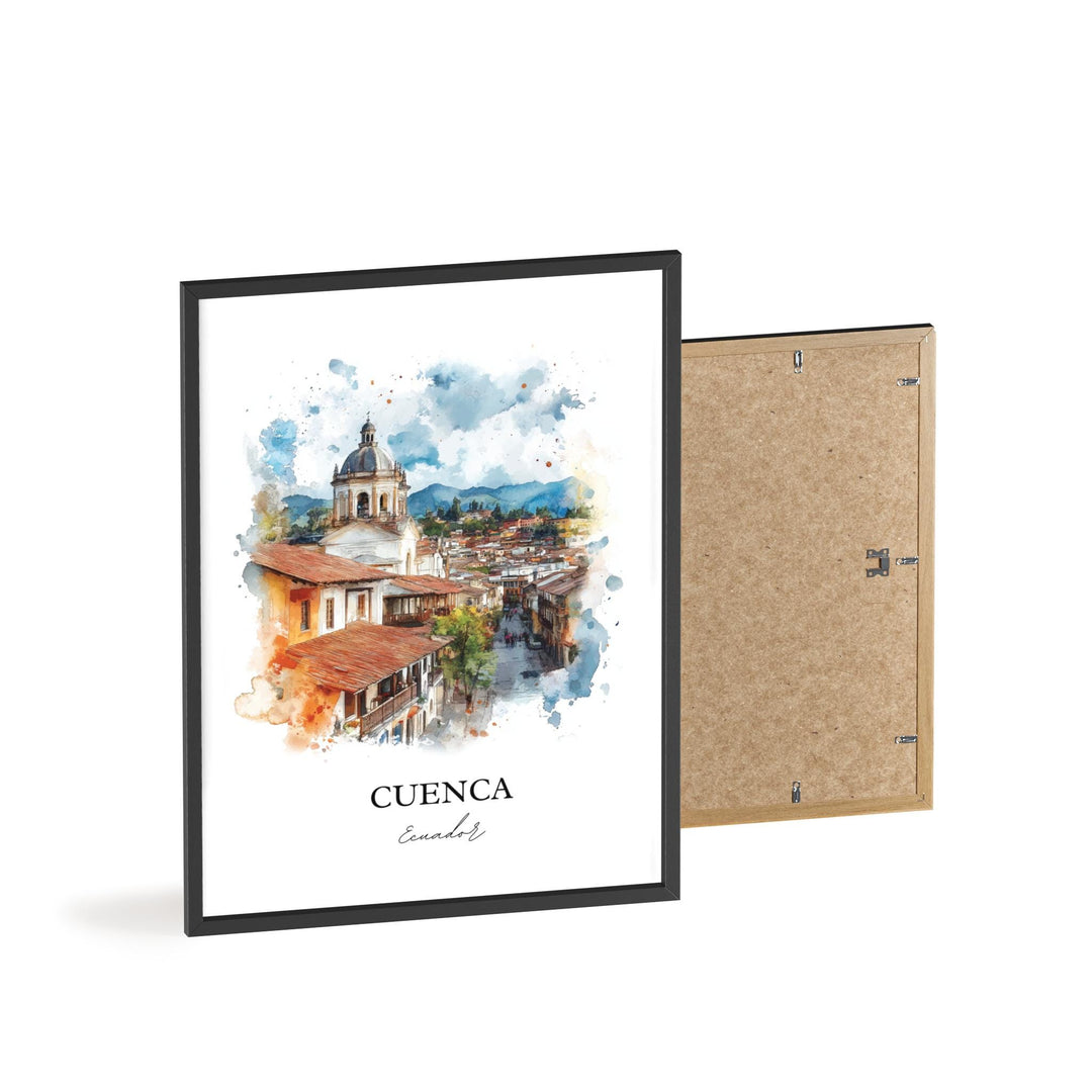 Cuenca, Ecuador – Watercolor Art Print