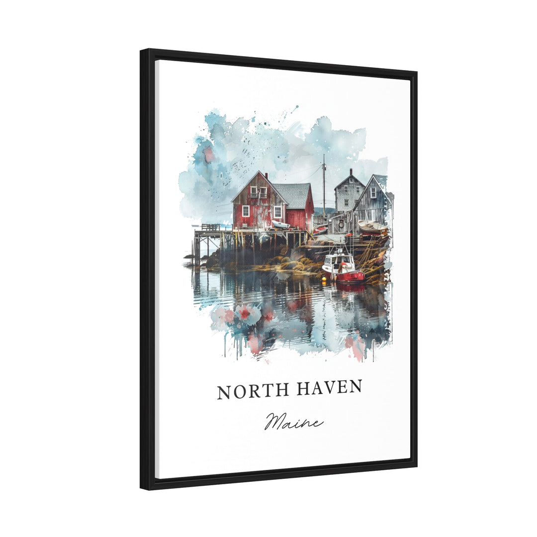 North Haven, Maine, Maine – Watercolor Art Print