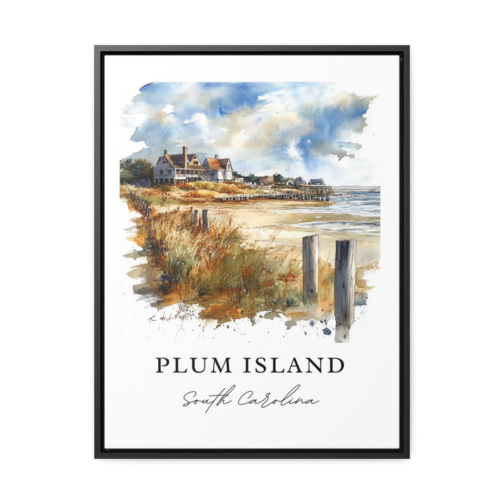 Plum Island SC Wall Art, Plum Island Print, Plum Island SC Watercolor Art, Charleston Gift,