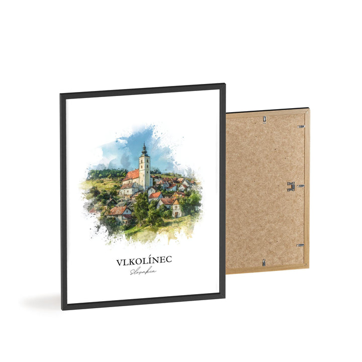 Vlkolinec, Slovakia – Watercolor Art Print