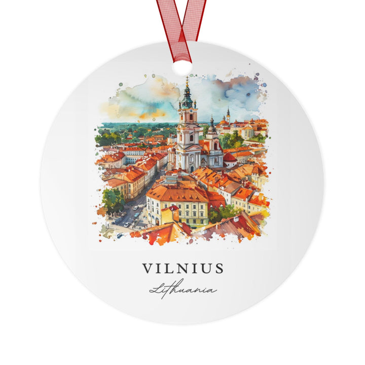 Vilnius Ornament: Unique Vilnius Lithuania Souvenir, Lithuania Xmas Decor, and Authentic Vilnius Lithuania Gift