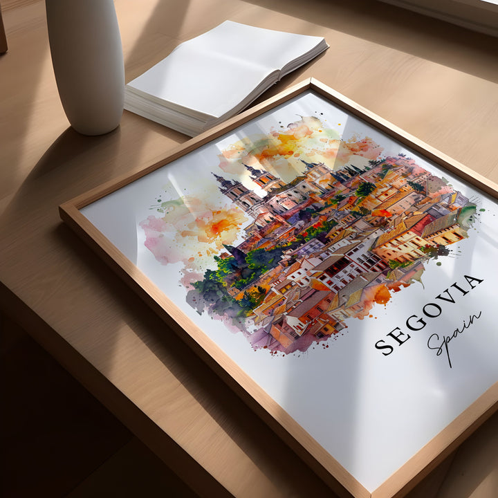 Segovia Spain Wall Art, Segovia Print, Segovia Wall Art, Espana Gift, Segovia Travel Print, Travel Poster, Travel Gift, Housewarming Gift