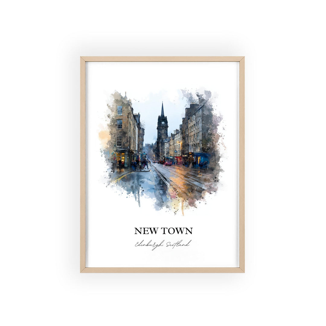 Edinburgh, Scotland – Watercolor Art Print