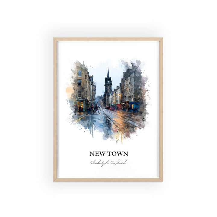 Edinburgh, Scotland – Watercolor Art Print