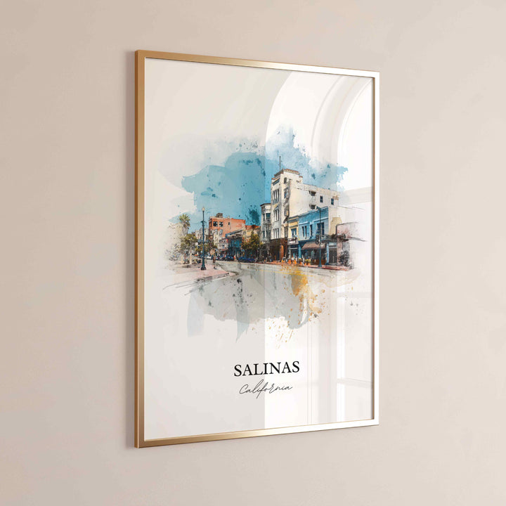 Salinas, California – Watercolor Art Print