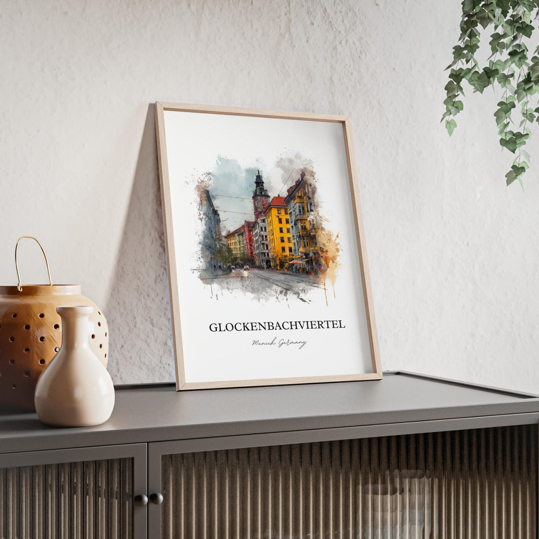 Glockenbachviertel, Germany – Watercolor Art Print