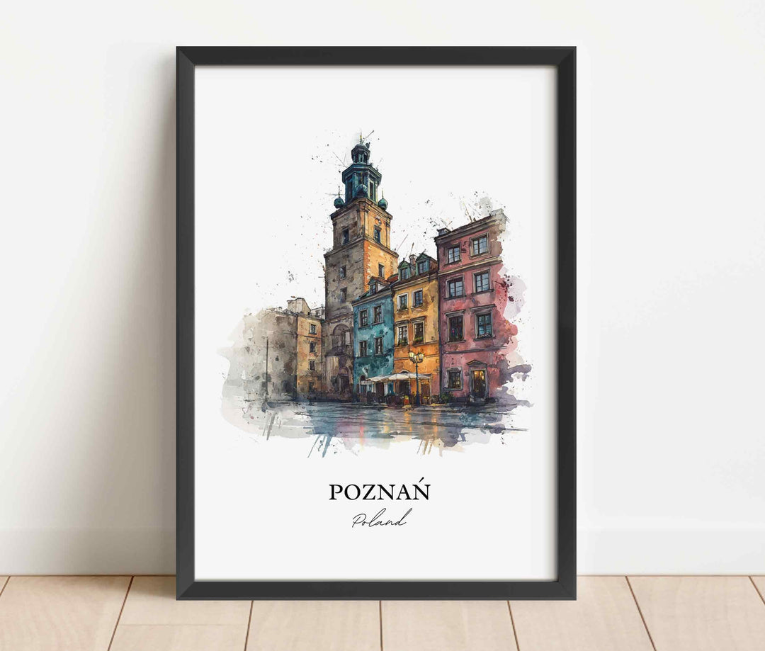 Poznan, Poland – Watercolor Art Print