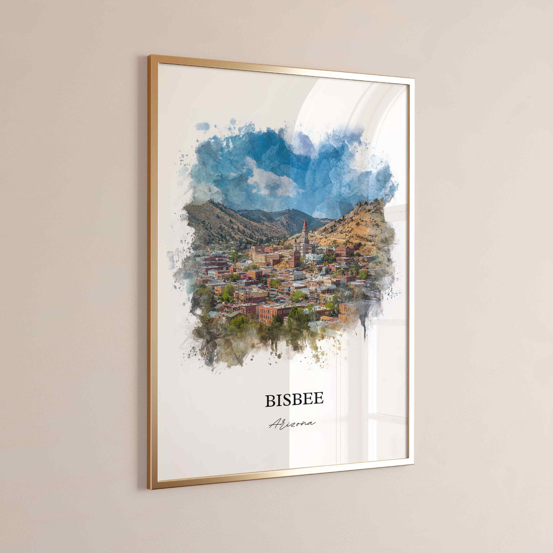 Bisbee, Arizona – Watercolor Art Print