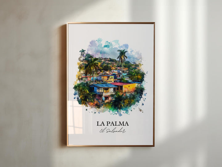 La Palma, El Salvador – Watercolor Art Print