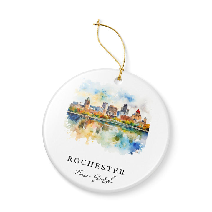 Rochester NY Ornament: Unique Rochester Souvenir, Rochester NY Xmas Decor, and Authentic Rochester NY Gift