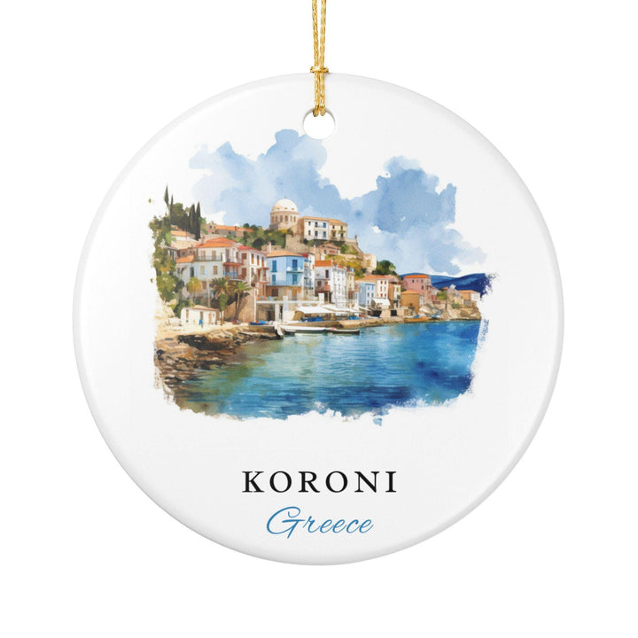 Koroni, Greece Ornament: Unique Koroni Souvenir, Koroni Xmas Decor, and Authentic Koroni Gift