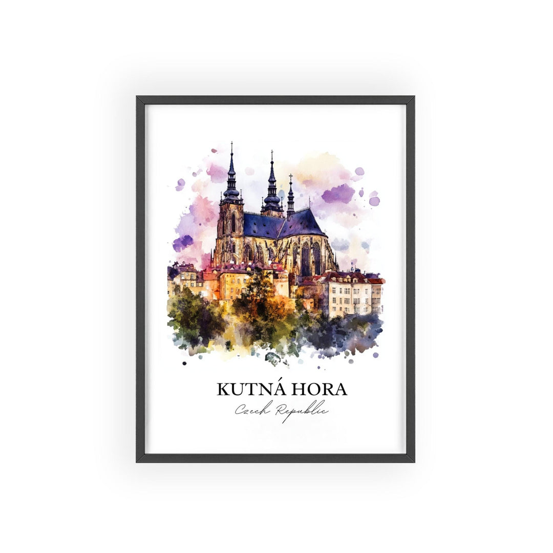 Kutna Hora, Czech Republic – Watercolor Art Print