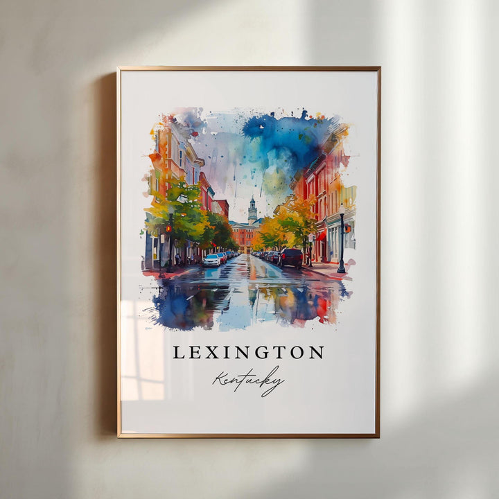 Lexington KY wall art - Kentucky, Lexington print, Lexington Wedding gift, Birthday present, Custom Text, Perfect Gift