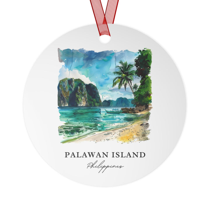 Palawan Island Ornament: Unique Palawan Souvenir, Palawan Island Xmas Decor, and Authentic Puerto Princesa Gift