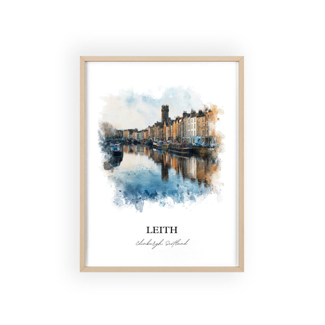 Leith, Scotland – Watercolor Art Print