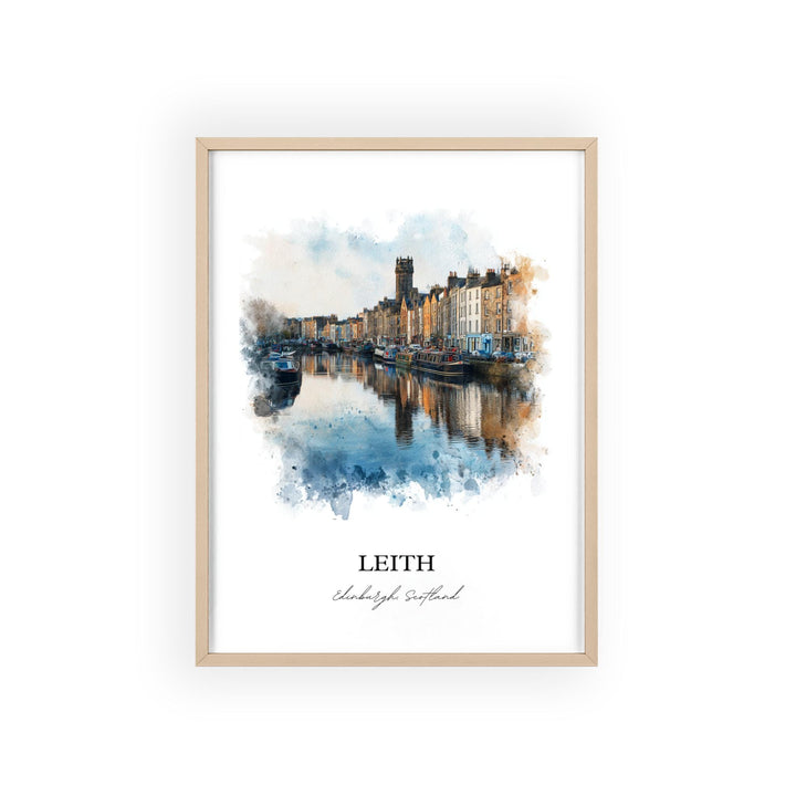 Leith, Scotland – Watercolor Art Print