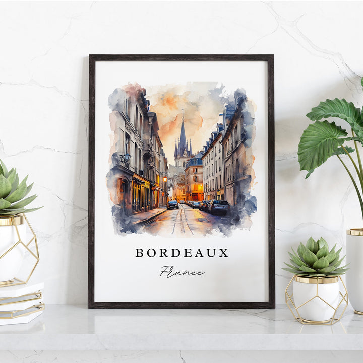 Bordeaux Wall Art - France Print