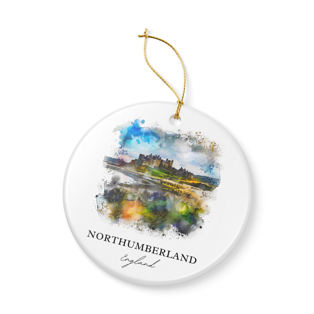 Northumberland Ornament: Unique Northumberland Souvenir, England Xmas Decor, and Authentic Northumberland Gift