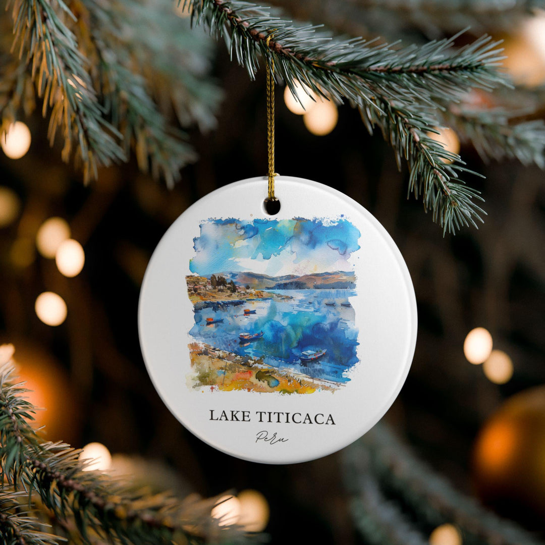 Lake Titicaca Ornament: Unique Lake Titicaca Souvenir, Peru Xmas Decor, and Authentic Lake Titicaca Peru Gift