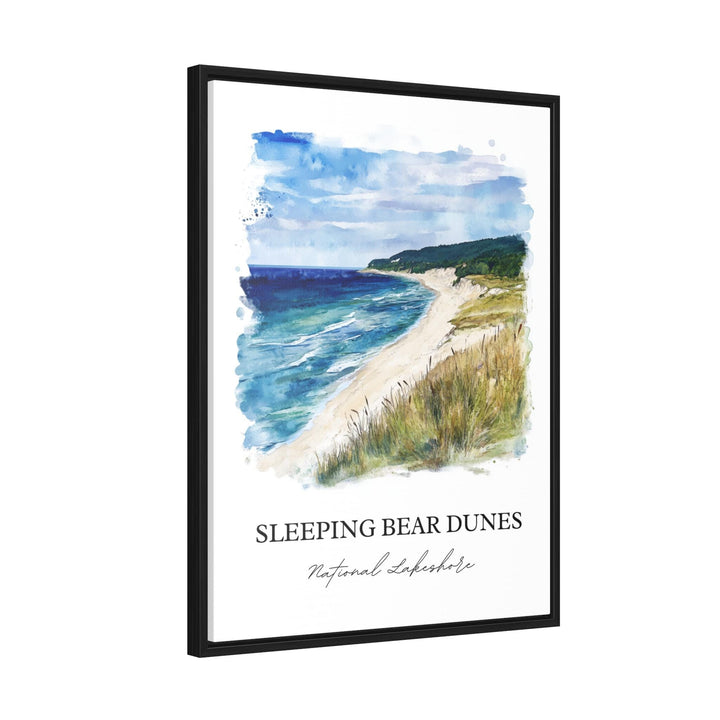 Sleeping Bear Dunes Art, Manitou islands Print, Michigan Artwork, Sleeping Bear Dunes Gift, Travel Print, Travel Poster, Housewarming Gift