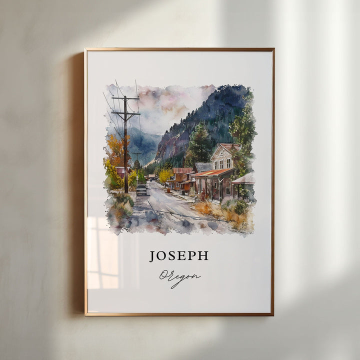 Joseph, Oregon, Oregon – Watercolor Art Print