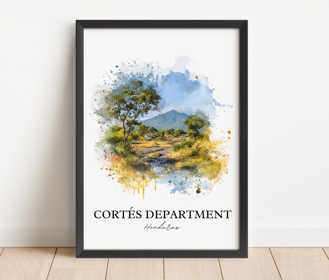 Cortés, Honduras – Watercolor Art Print