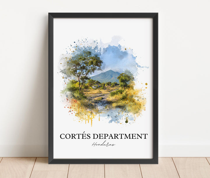 Cortés, Honduras – Watercolor Art Print