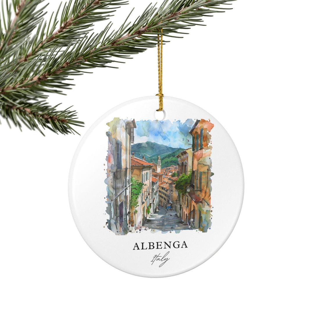 Albenga Italy Ornament: Unique Albenga Souvenir, Albenga Xmas Decor, and Authentic Albenga Italy Gift