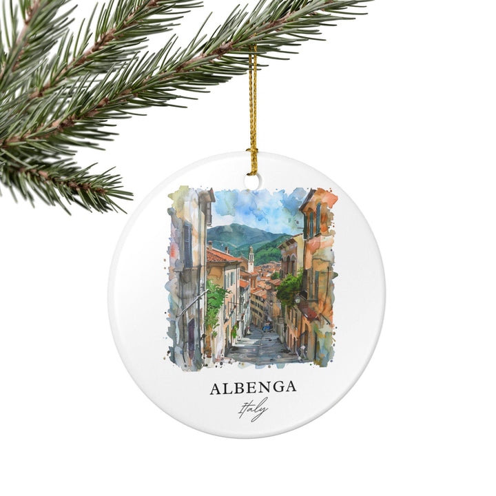 Albenga Italy Ornament: Unique Albenga Souvenir, Albenga Xmas Decor, and Authentic Albenga Italy Gift